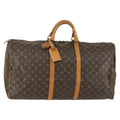 Louis Vuitton Keepall Bag Monogram Canvas Brown Canvas Travel Bag