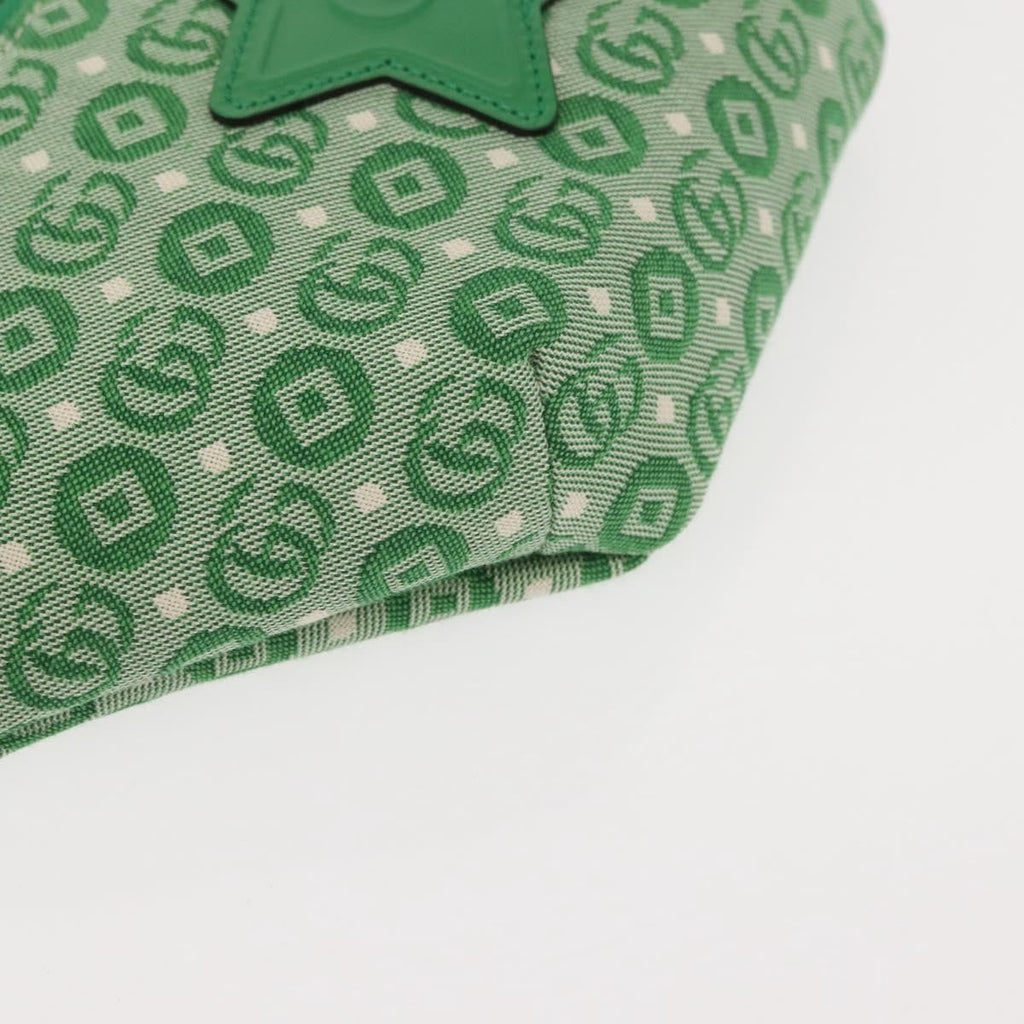 Gucci Waist Pouch Belt Bag Gg Canvas Green Canvas Clutche & Pouche Bag (Pre-Owned)