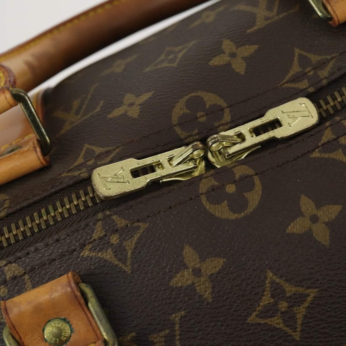 Louis Vuitton Keepall Bag Monogram Canvas Brown Canvas Travel Bag