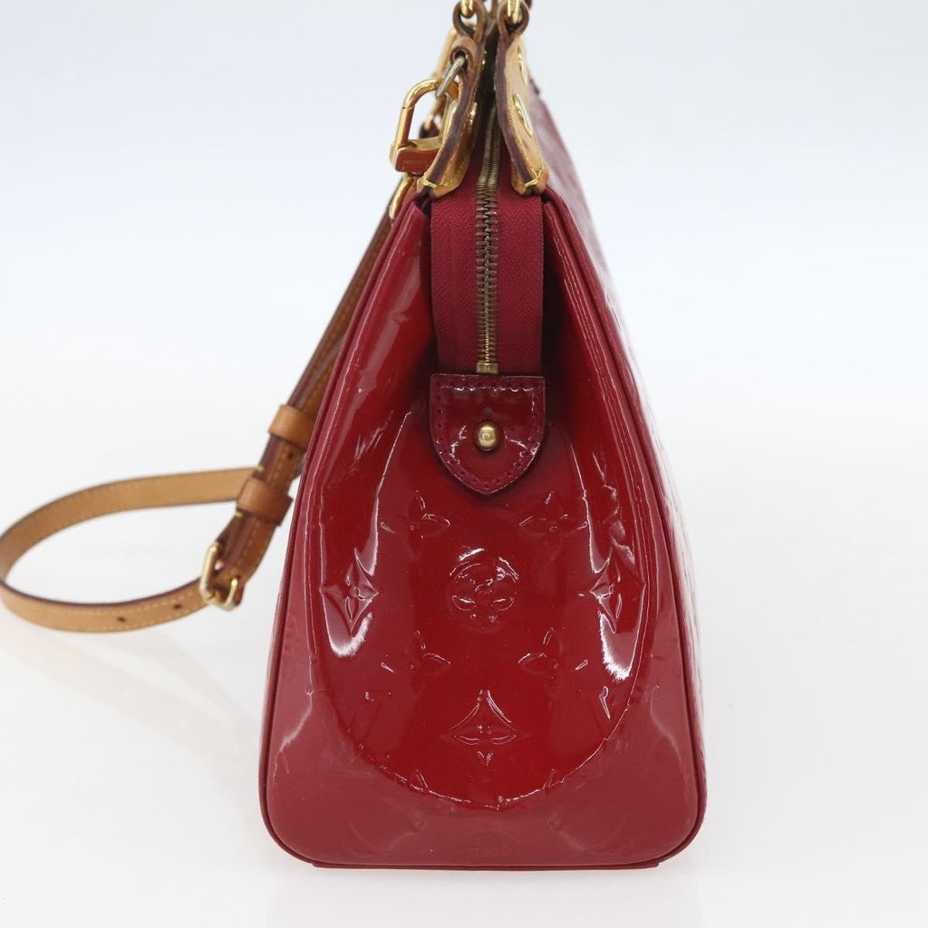 Louis Vuitton Brea Handbag Monogram Vernis Red Patent_Leather Handbag