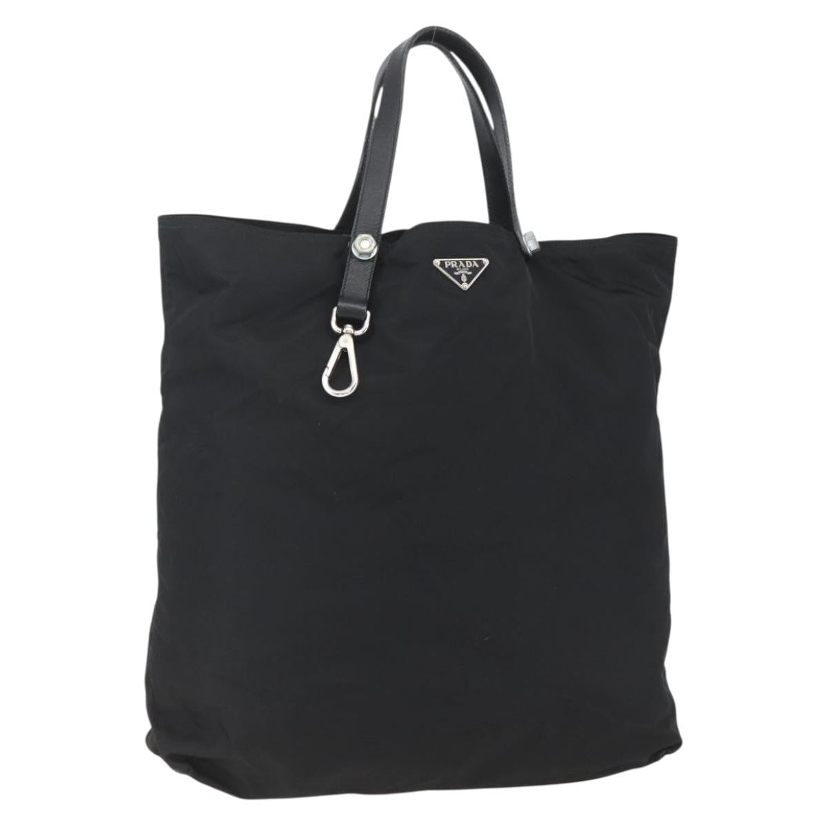 Prada Vintage Tote Tessuto Black Nylon Tote Bag Bag