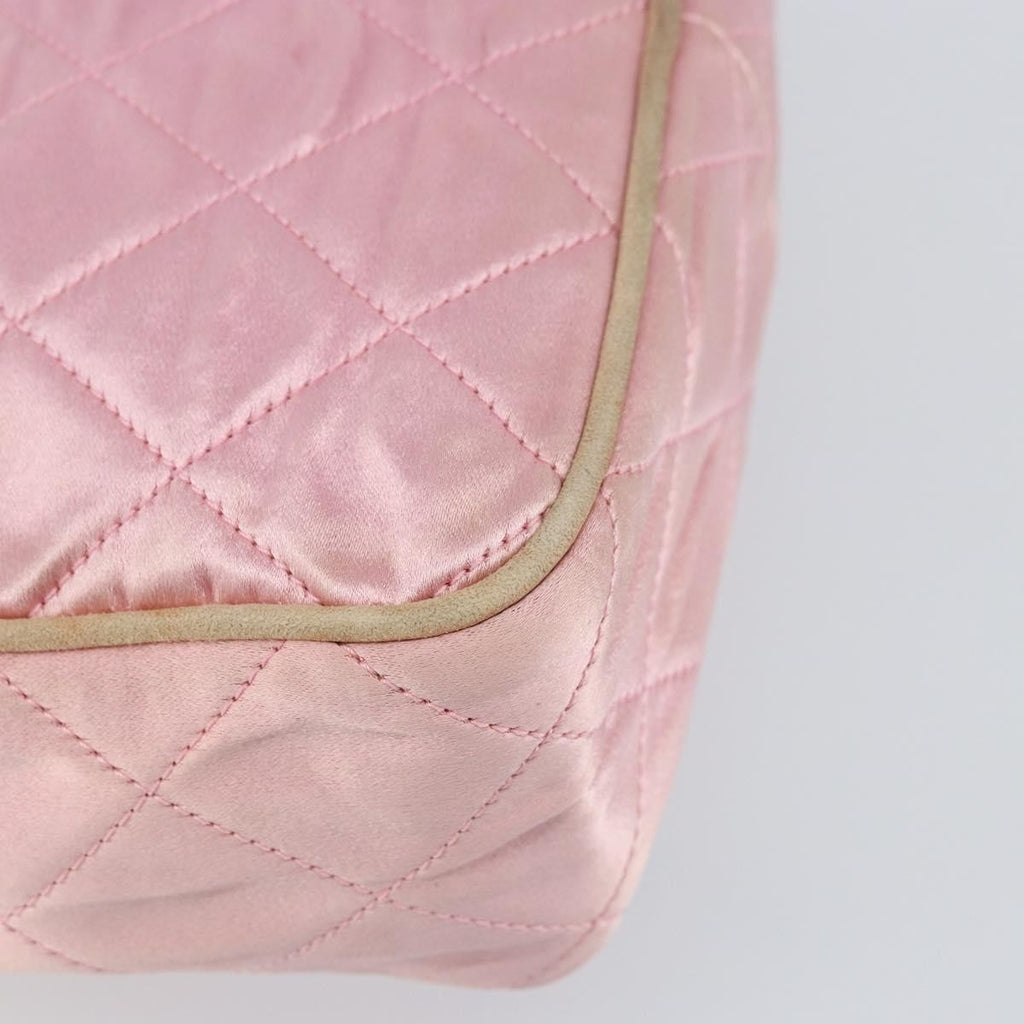 Chanel Vintage Camera Tassel Bag Satin Pink Satin Shoulder Bag Bag