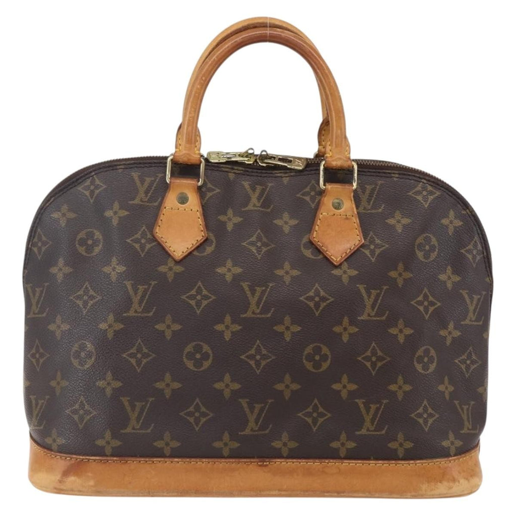 Louis Vuitton Vintage Alma Handbag Monogram Canvas Brown Canvas Handbag
