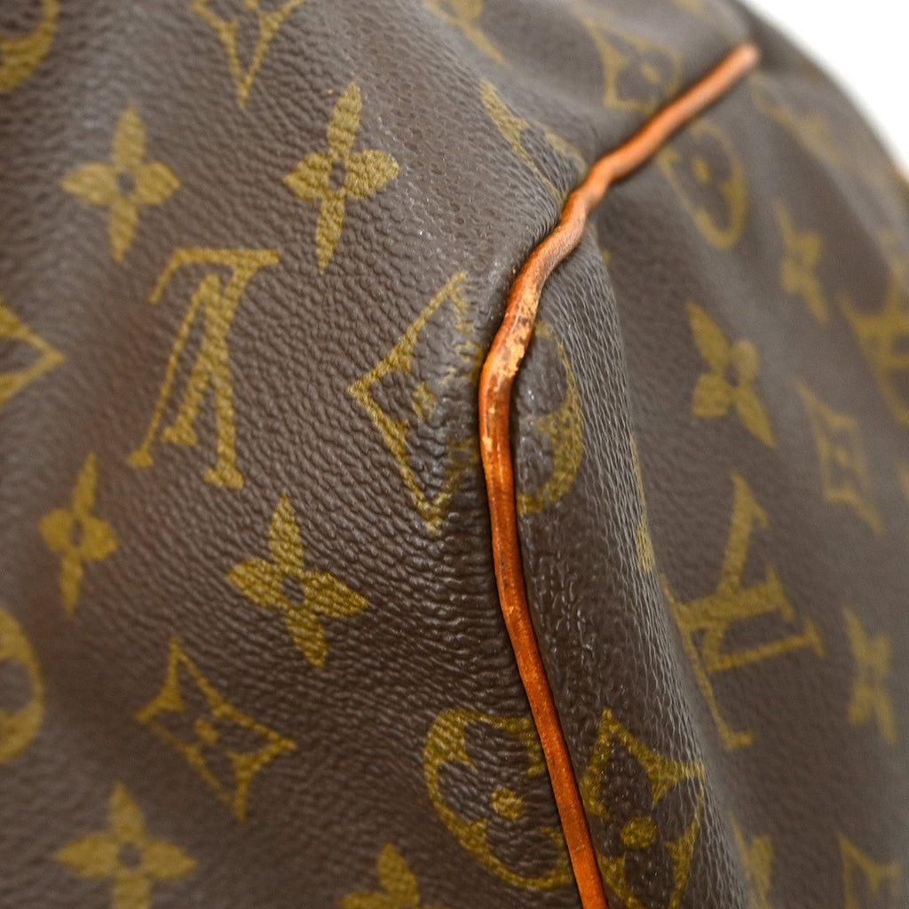 Louis Vuitton Keepall Bag Monogram Canvas Brown Canvas Travel Bag