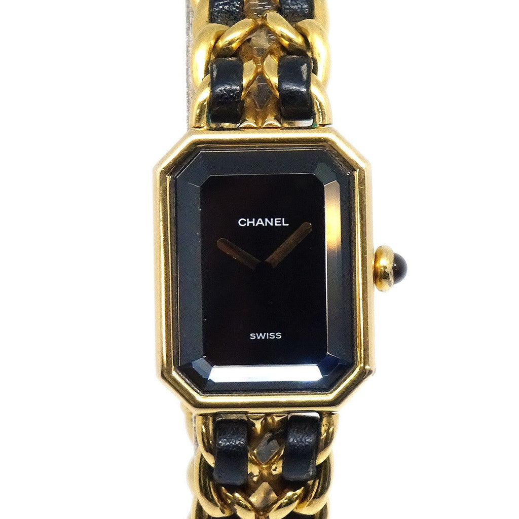 Chanel Premiere Rock Quartz Watch Plated Metal And Leather Watch