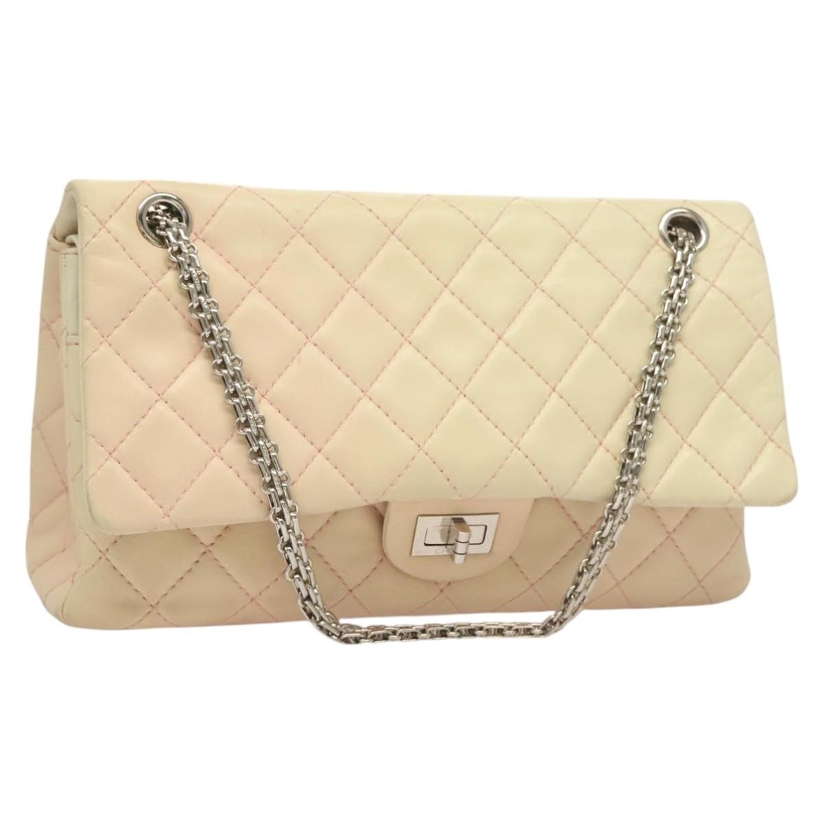 Chanel Reissue 2.55 Flap Bag Quilted Calfskin Pink Lamb_Skin Bag
