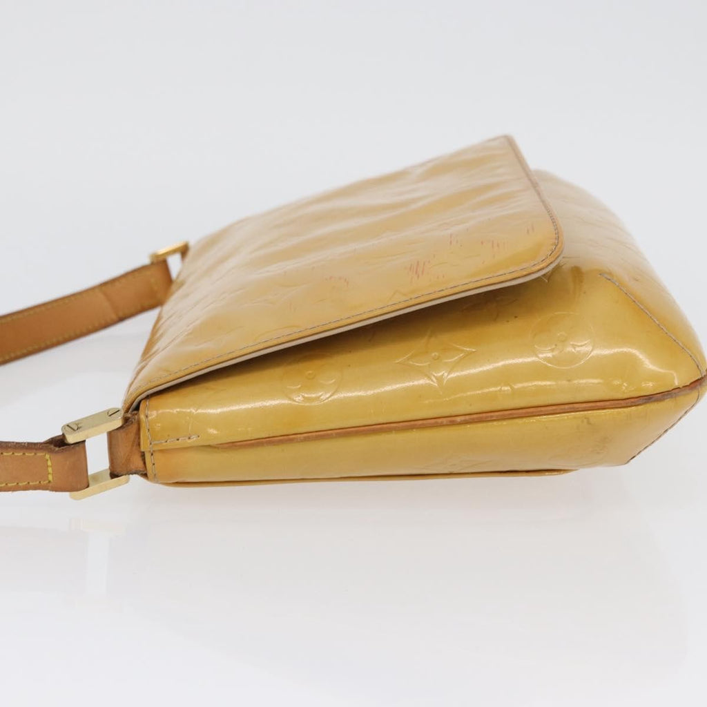 Louis Vuitton Thompson Street Handbag Monogram Vernis Beige Patent_Leather Shoulder Bag
