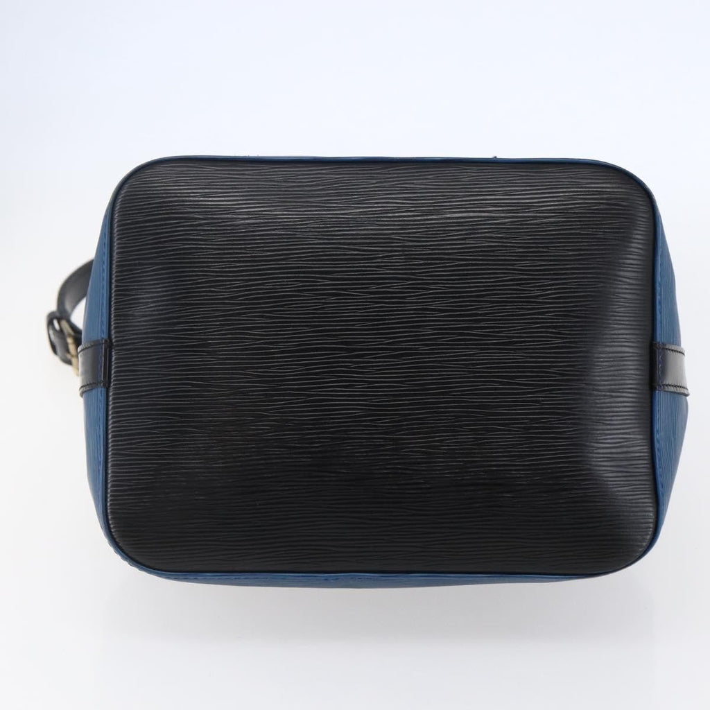 Louis Vuitton Petit Noe Handbag Two Tone Epi Leather Black Leather Bag