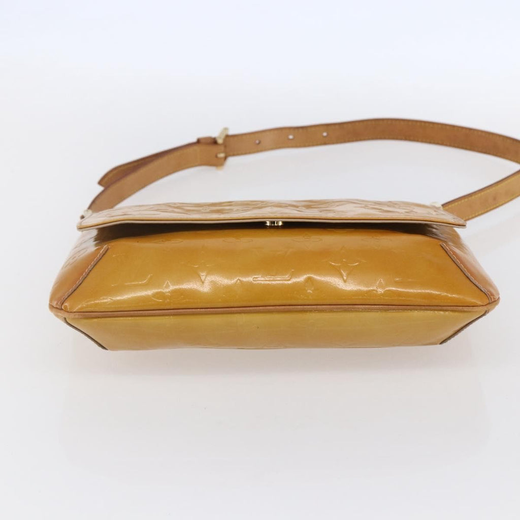 Louis Vuitton Thompson Street Handbag Monogram Vernis Beige Patent_Leather Shoulder Bag