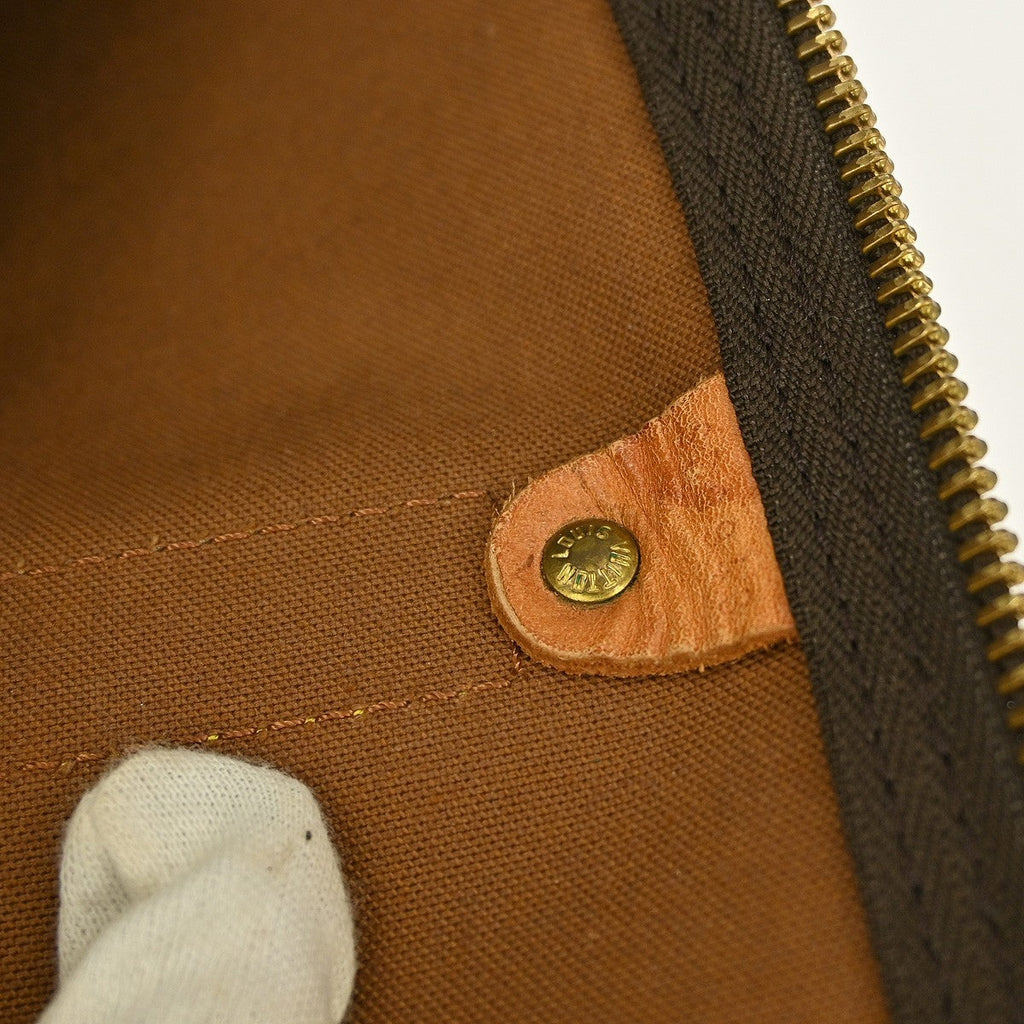 Louis Vuitton Keepall Bag Monogram Canvas Brown Canvas Travel Bag