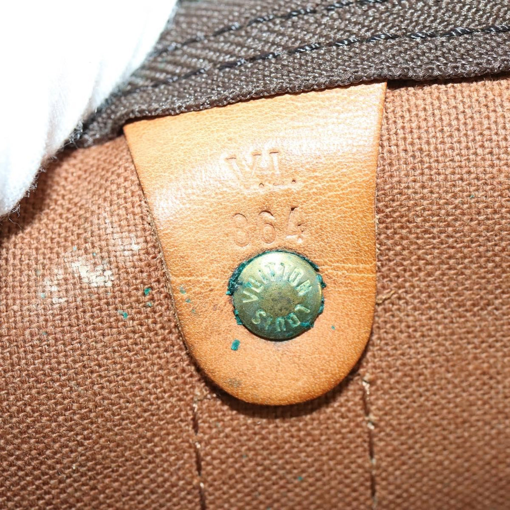 Louis Vuitton Keepall Bag Monogram Canvas Brown Canvas Travel Bag