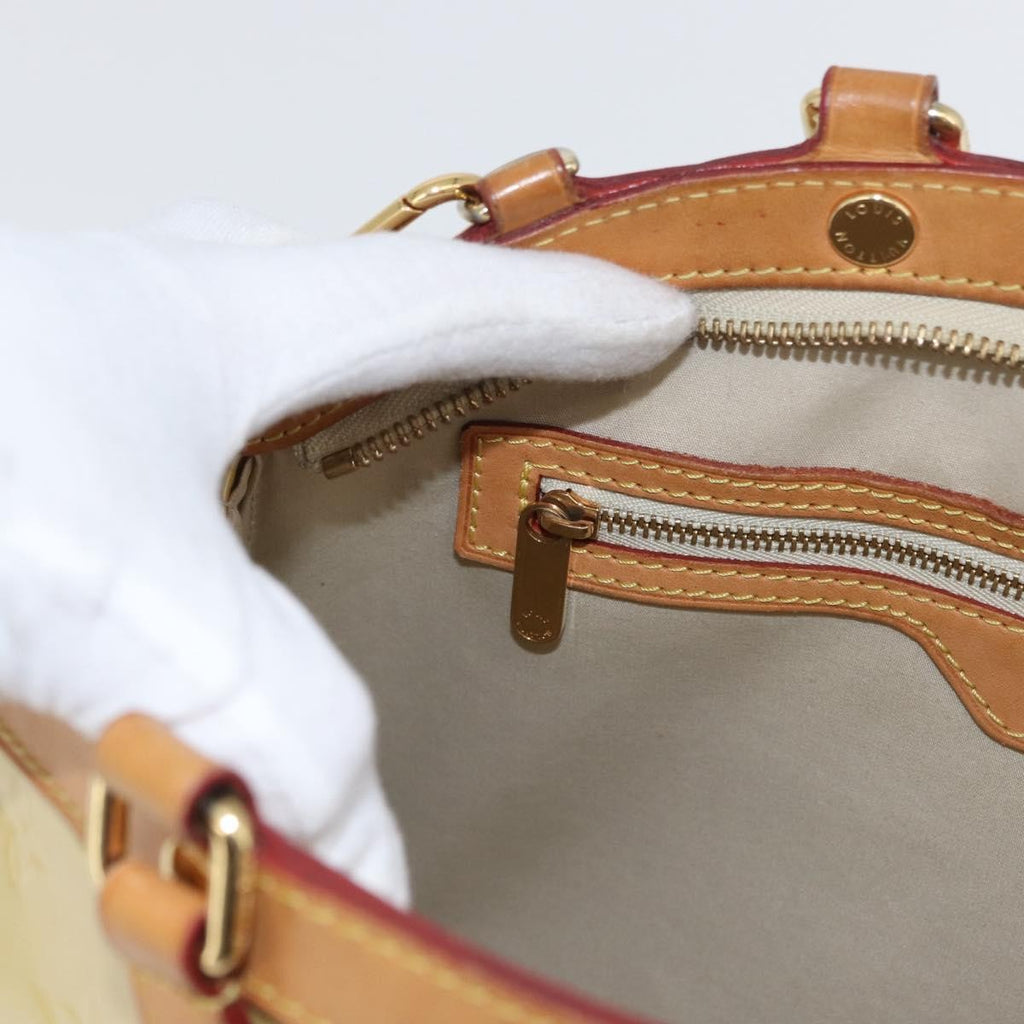 Louis Vuitton Brea Handbag Monogram Vernis Yellow Patent_Leather Handbag
