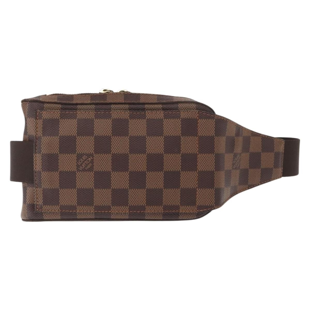 Louis Vuitton Geronimos Waist Bag Damier Brown Canvas Clutche & Pouche Bag