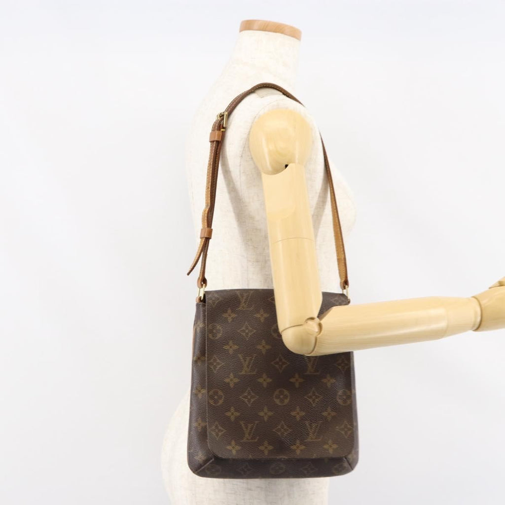 Louis Vuitton Musette Salsa Handbag Monogram Canvas Brown Canvas Shoulder Bag
