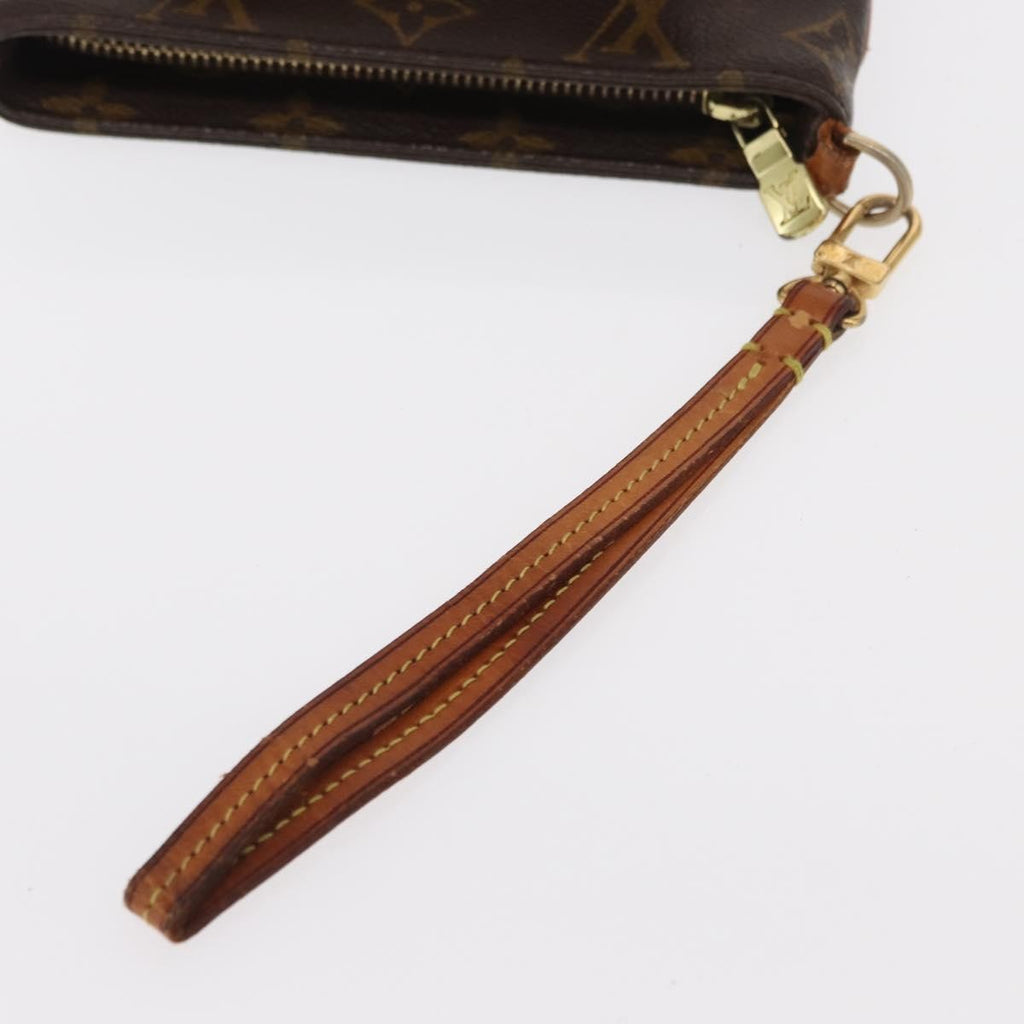 Louis Vuitton Partition Wristlet Clutch Monogram Canvas Brown Canvas Clutche & Pouche Bag
