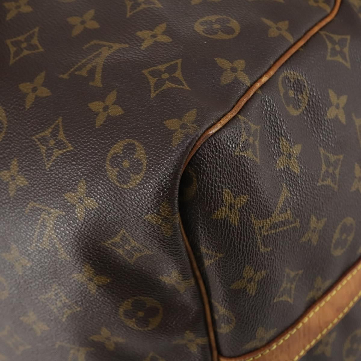 Louis Vuitton Keepall Bandouliere Bag Monogram Canvas Brown Canvas Travel Bag