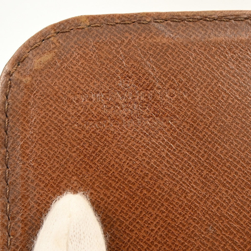 Louis Vuitton Cartouchiere Handbag Monogram Canvas Brown Canvas Shoulder Bag