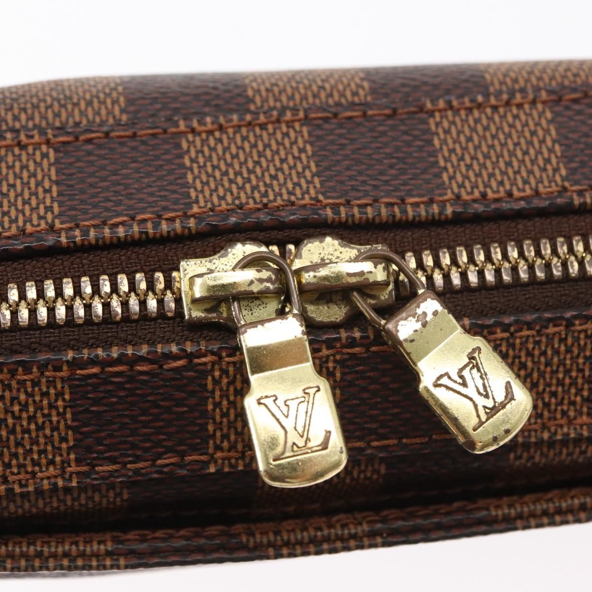 Louis Vuitton Geronimos Waist Bag Damier Brown Canvas Shoulder Bag