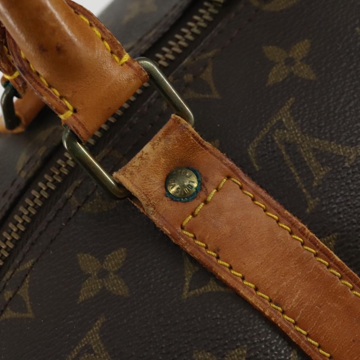 Louis Vuitton Keepall Bag Monogram Canvas Brown Canvas Travel Bag