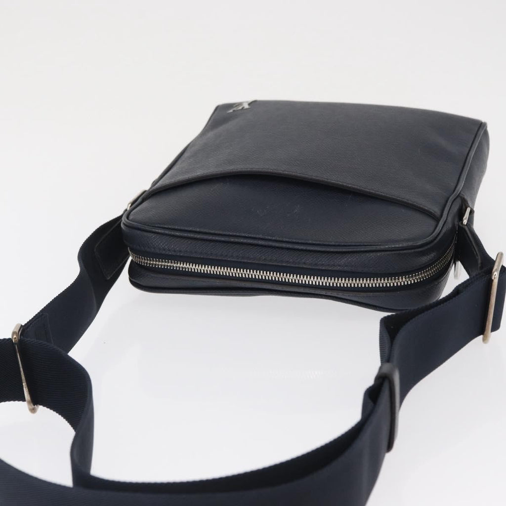 Louis Vuitton Alex Messenger Bag Taiga Leather Navy Leather Shoulder Bag