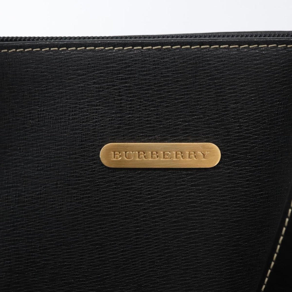 Burberry Vintage Tote Bag Leather Black Leather Tote Bag