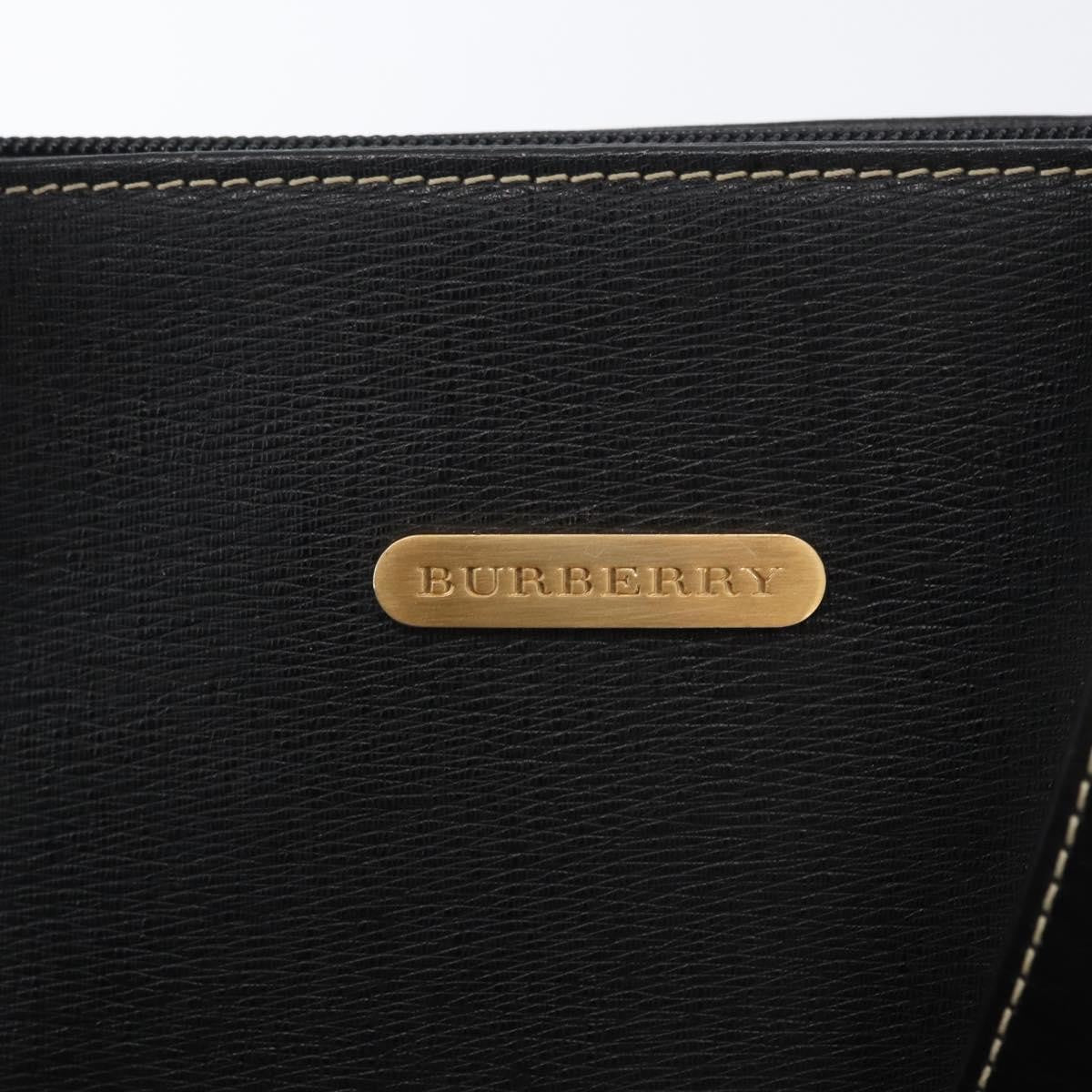 Burberry Vintage Tote Bag Leather Black Leather Tote Bag