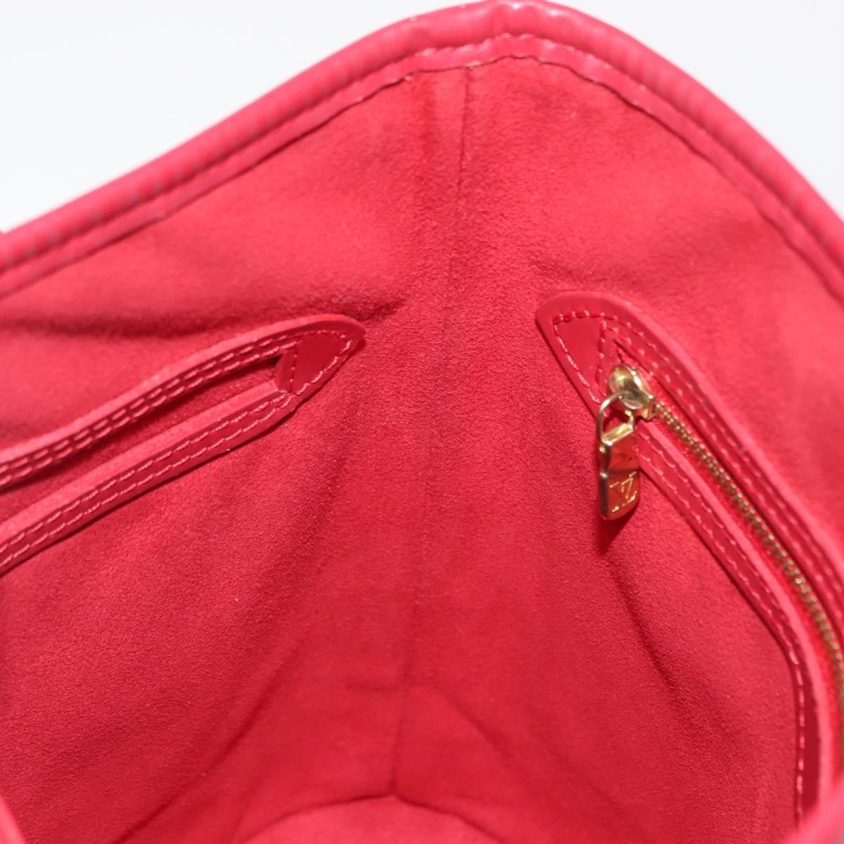 Louis Vuitton Bucket Bag Epi Leather Red Leather Shoulder Bag