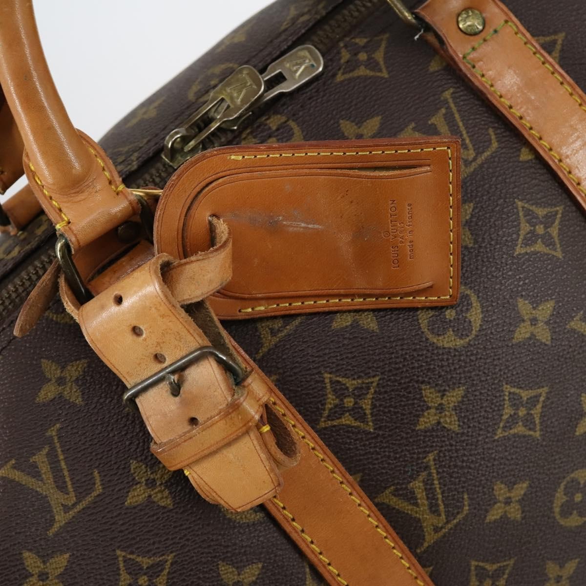 Louis Vuitton Keepall Bag Monogram Canvas Brown Canvas Travel Bag