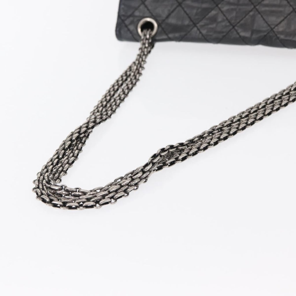 Chanel Reissue 2.55 Flap Bag Quilted Aged Calfskin Black Leather Shoulder Bag Bag