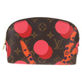 Louis Vuitton Cosmetic Pouch Limited Edition Monogram Jungle Dots Brown Canvas Bag