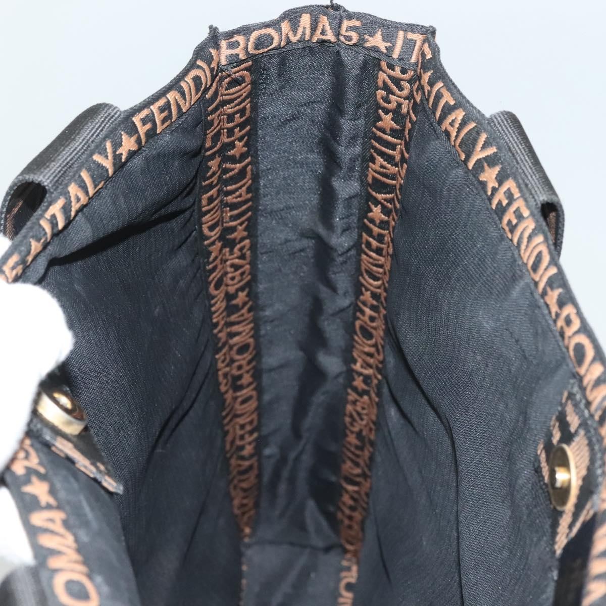 Fendi Zucca Tote Bag Straw Black Wood Tote Bag Bag