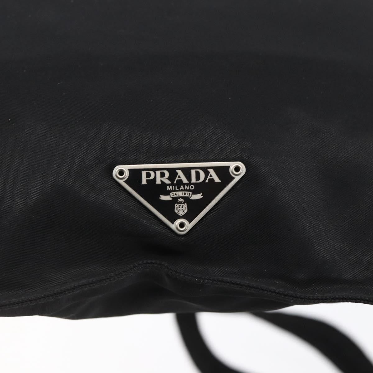 Prada Flat Messenger Bag Tessuto Black Nylon Shoulder Bag Bag