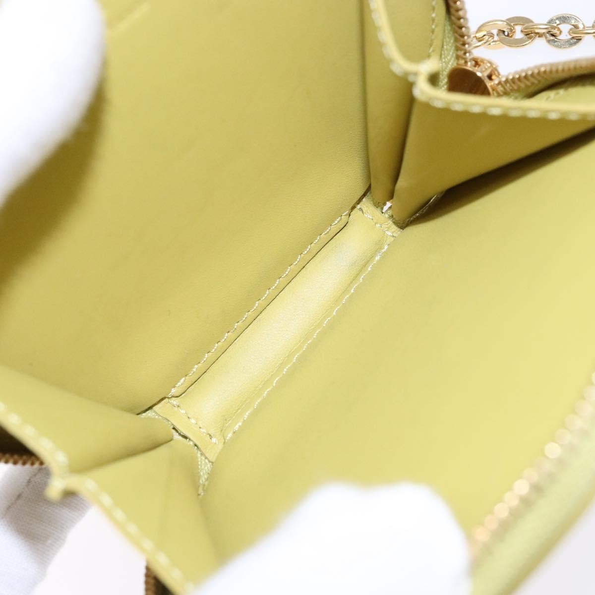 Louis Vuitton Boite Chapeau Coin Purse Monogram Vernis Beige Patent_Leather Wallets Accessory
