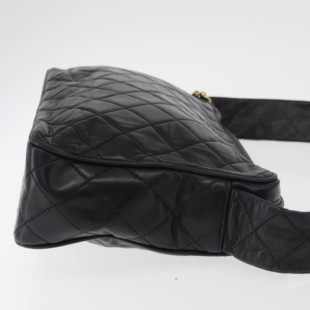 Chanel Vintage Diamond Cc Camera Shoulder Bag Quilted Caviar Black Leather Shoulder Bag Bag