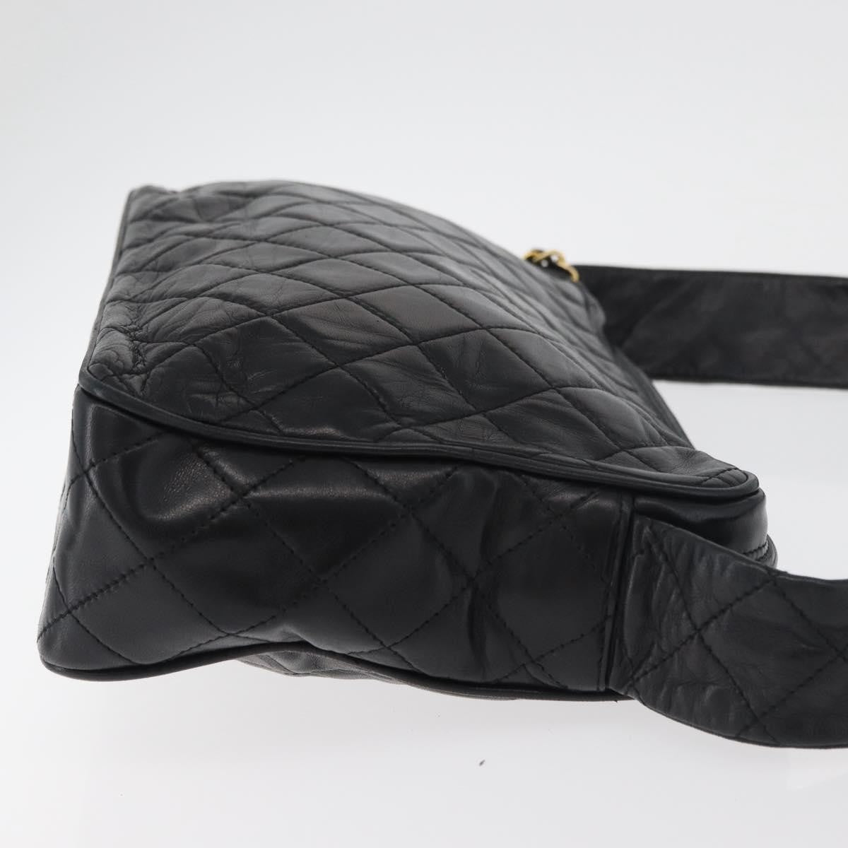 Chanel Vintage Diamond Cc Camera Shoulder Bag Quilted Caviar Black Leather Shoulder Bag Bag