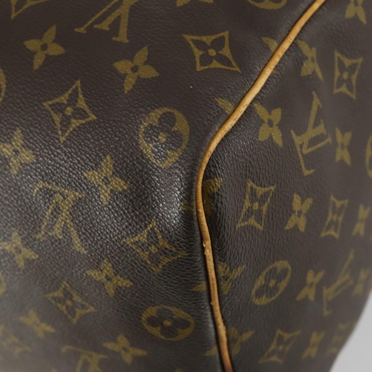 Louis Vuitton Keepall Bag Monogram Canvas Brown Canvas Travel Bag