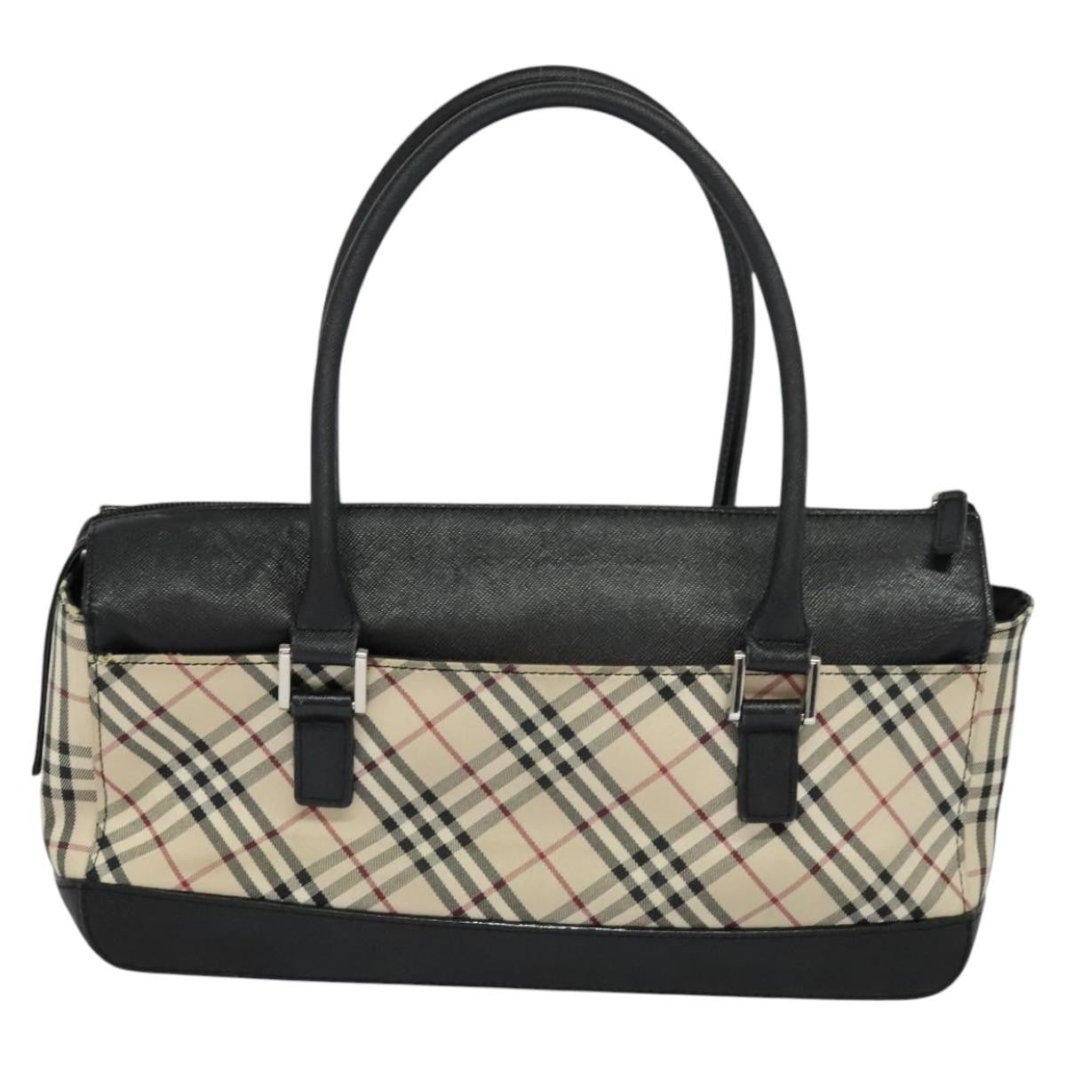 Burberry Nova Check Handbag Nova Check Canvas And Leather Beige Canvas Handbag