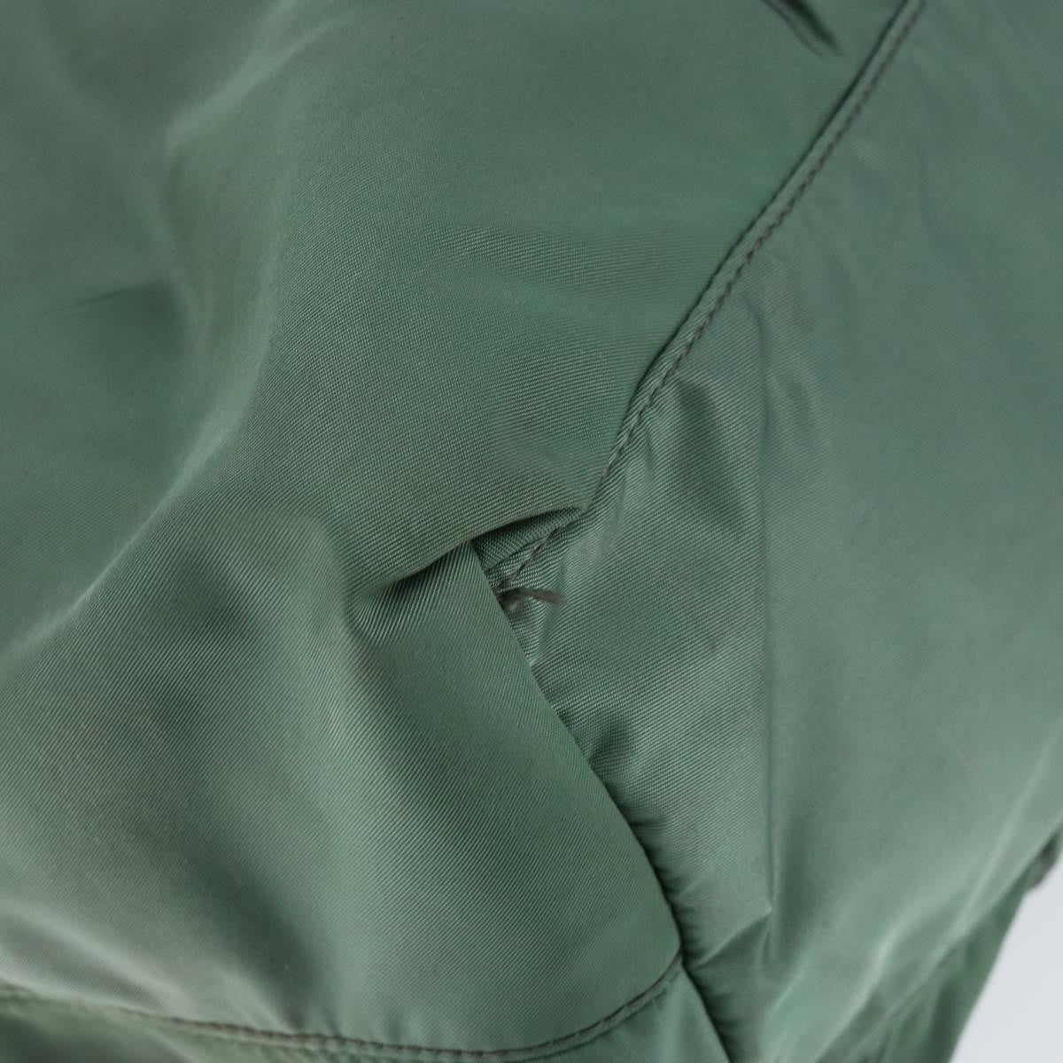 Prada Convertible Bow Tote Tessuto Green Nylon Handbag