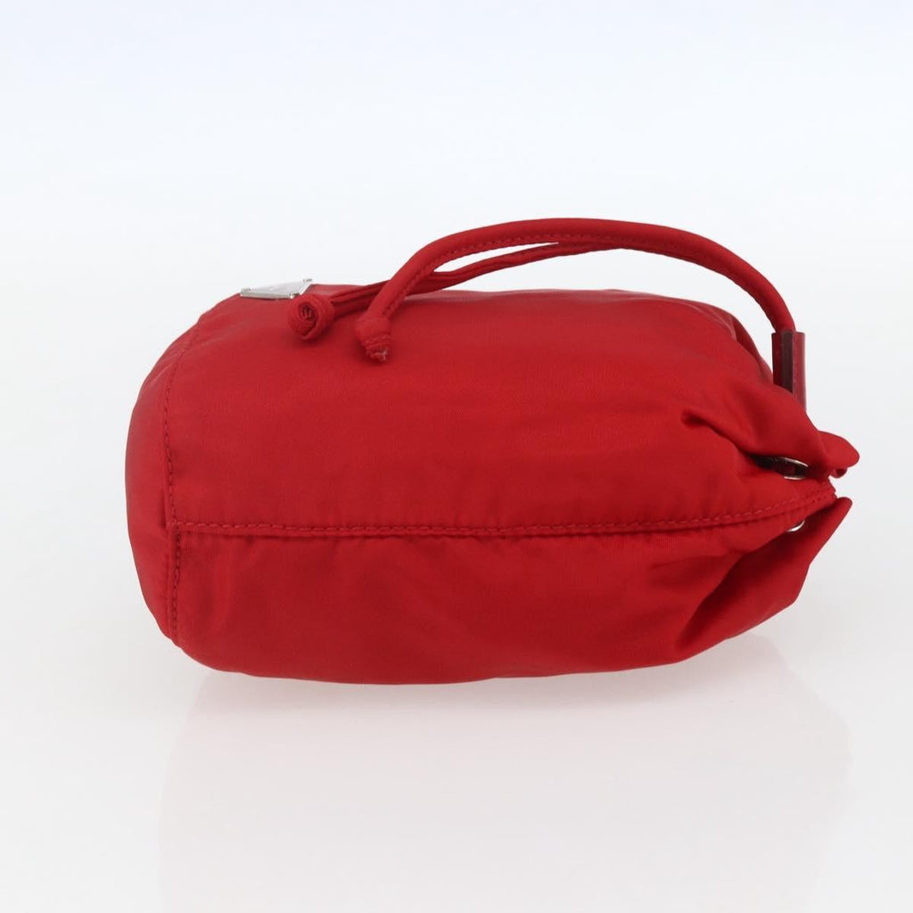 Prada Drawstring Wristlet Bucket Bag Tessuto Red Nylon Clutche & Pouche Bag