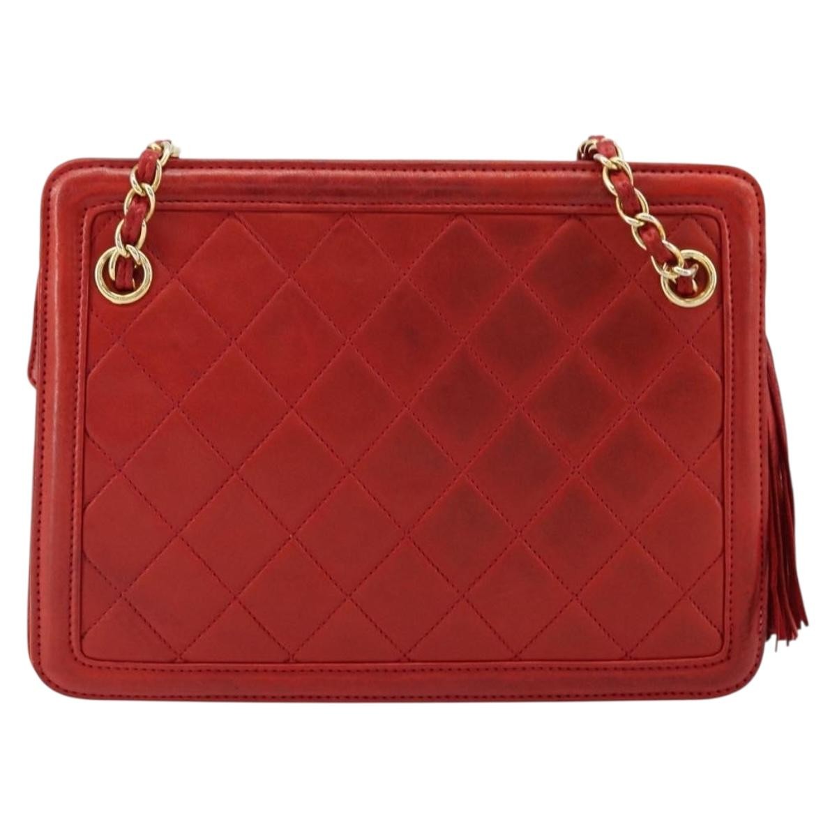 Chanel Chain Clutch Leather Multicolour Leather Handbag