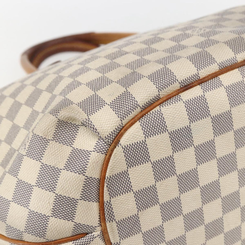 Louis Vuitton Riviera Handbag Damier White Canvas Handbag