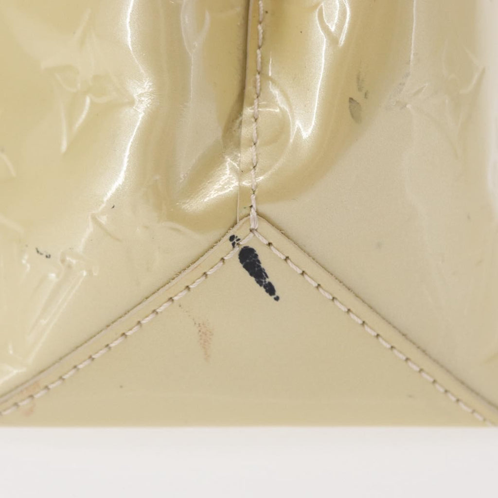Louis Vuitton Wilshire Handbag Monogram Vernis Beige Patent_Leather Handbag