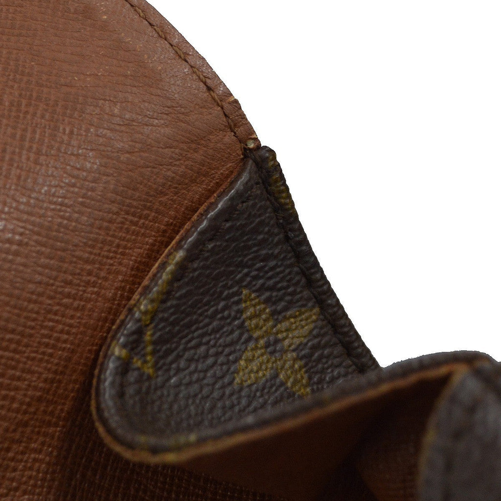 Louis Vuitton Cartouchiere Handbag Monogram Canvas Brown Canvas Shoulder Bag