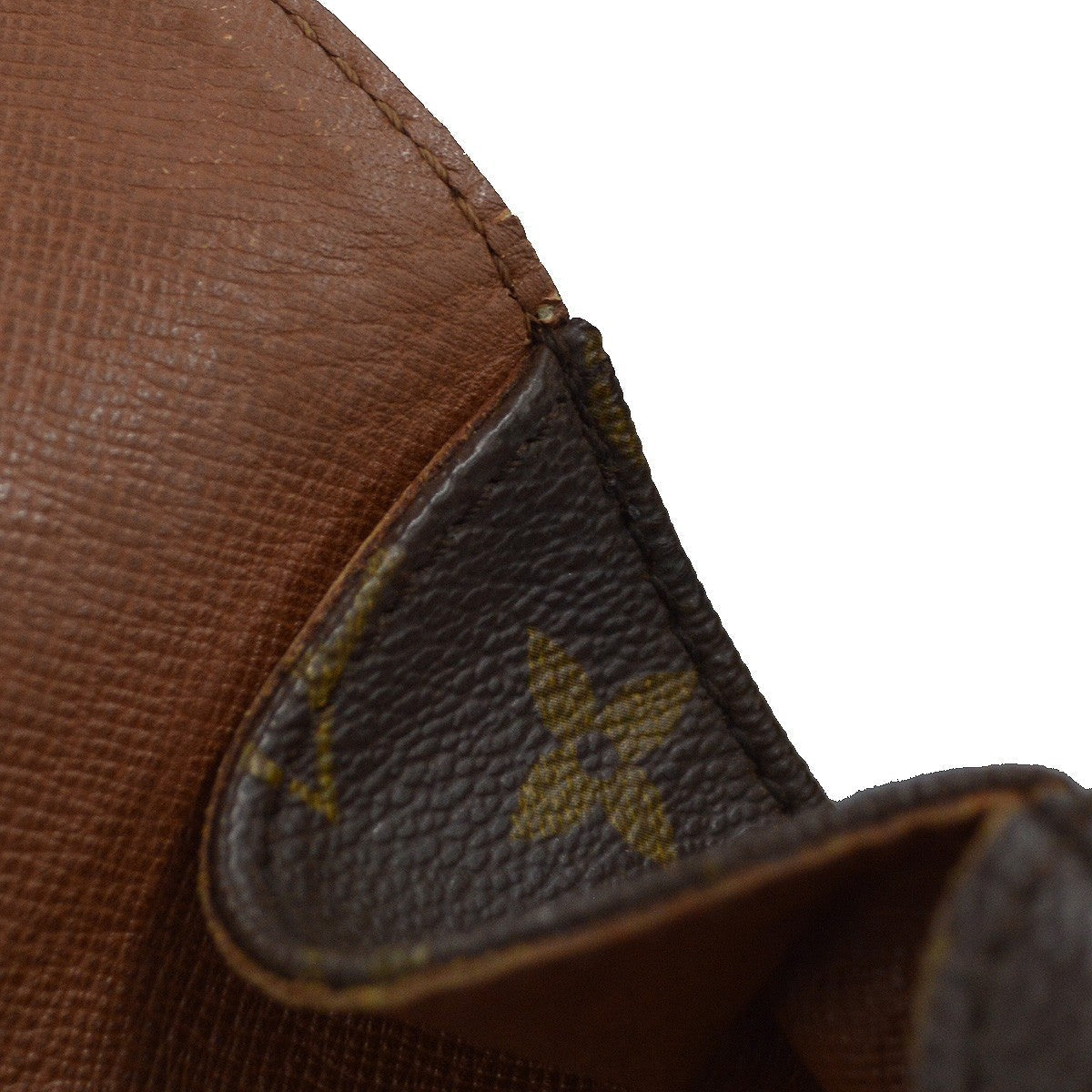 Louis Vuitton Cartouchiere Handbag Monogram Canvas Brown Canvas Shoulder Bag