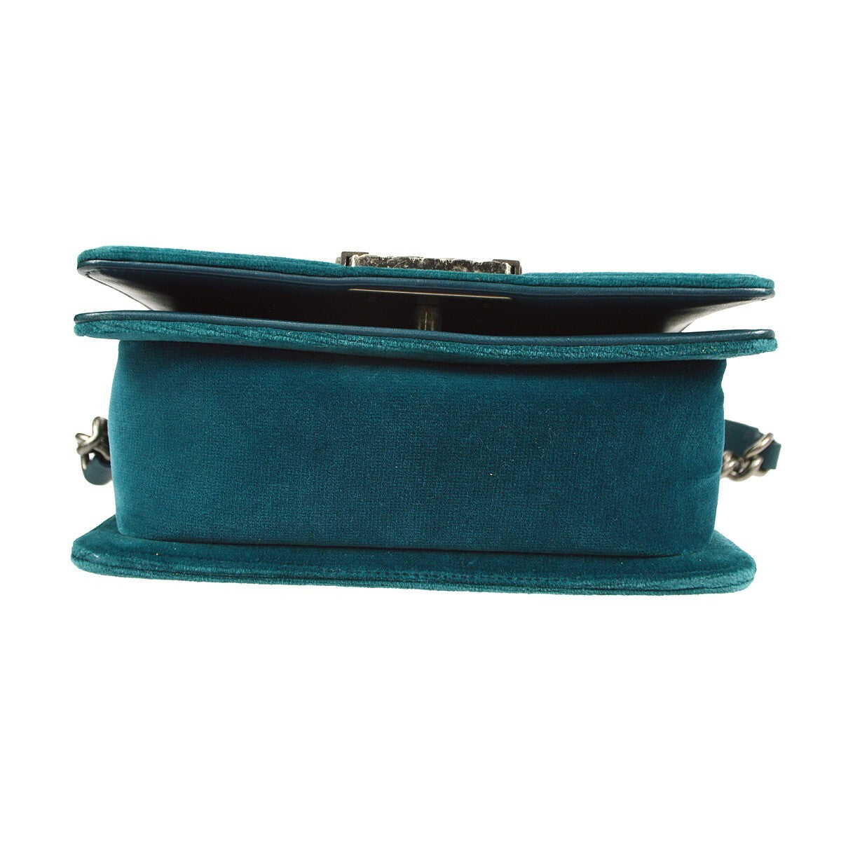 Chanel Boy Flap Bag Quilted Tweed With Velvet Blue Velvet Shoulder Bag Bag