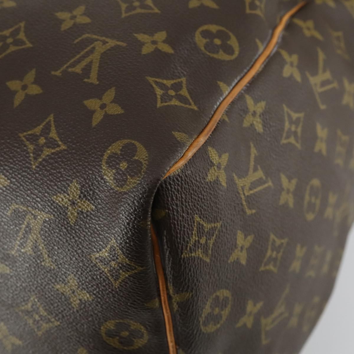 Louis Vuitton Keepall Bag Monogram Canvas Brown Canvas Travel Bag