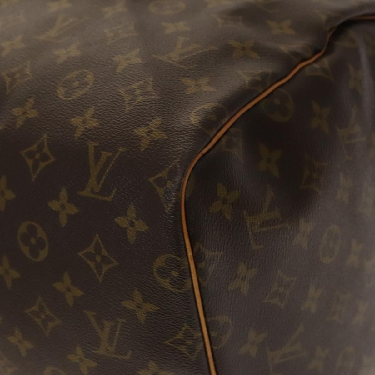 Louis Vuitton Keepall Bag Monogram Canvas Brown Canvas Travel Bag