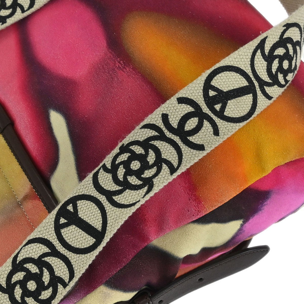 Chanel Flower Power Messenger Bag Multicolor Printed Nubuck Multicolour Suede Shoulder Bag Bag