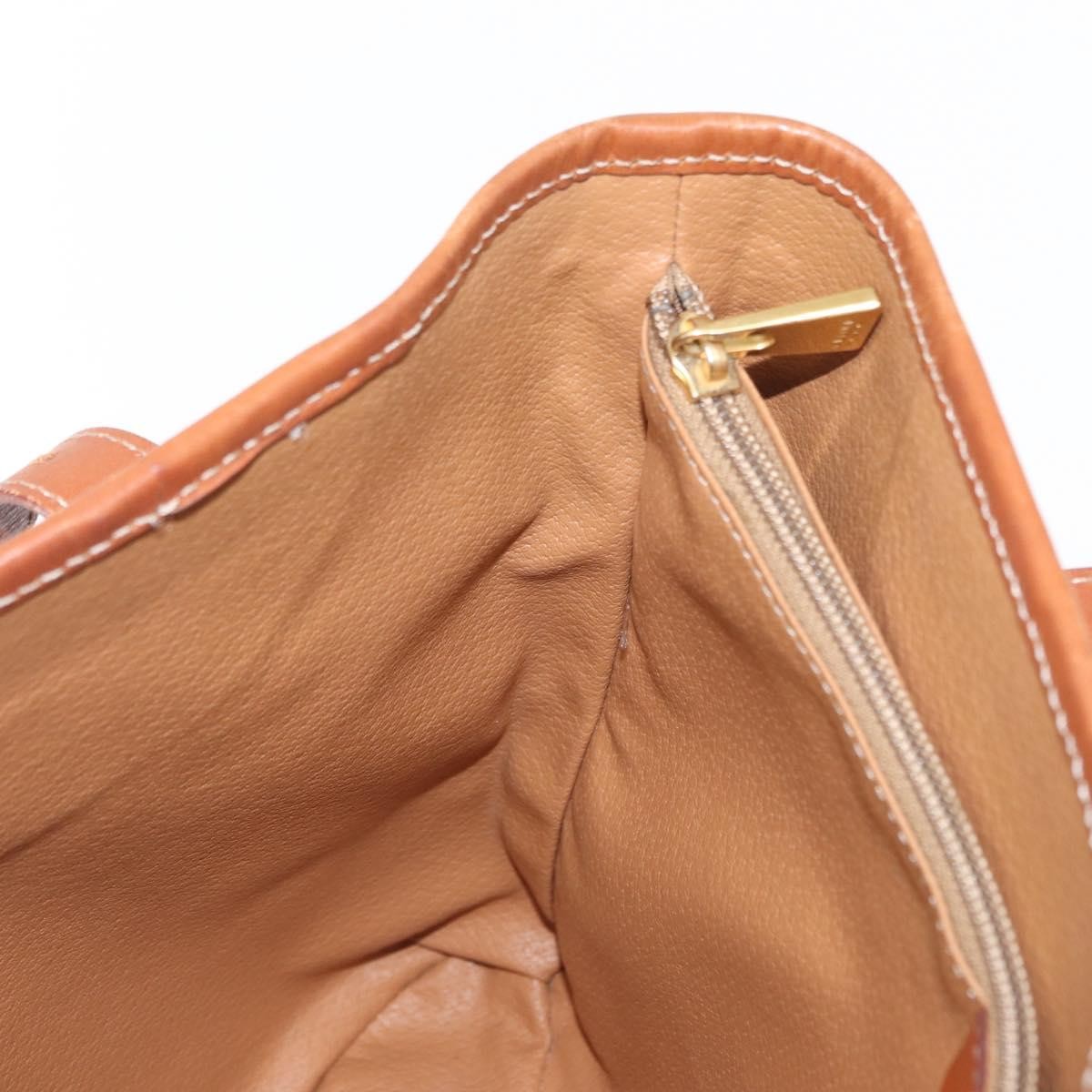 Celine Vintage Macadam Shoulder Bag Canvas And Leather Brown Pvc Shoulder Bag Bag