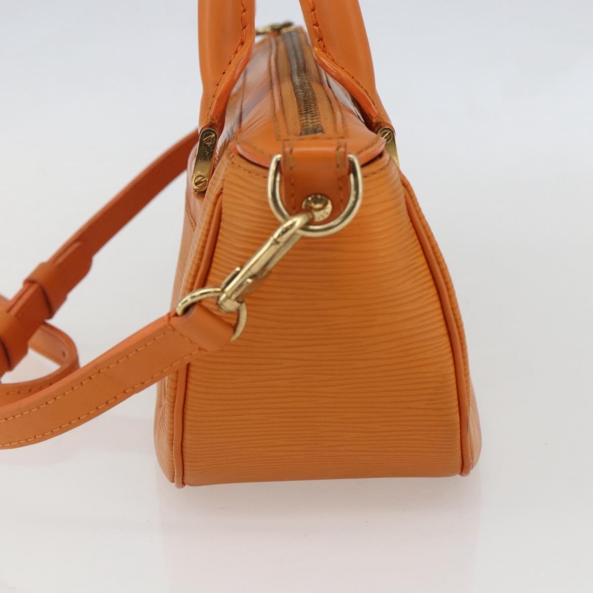 Louis Vuitton Danura Handbag Epi Orange Leather Handbag